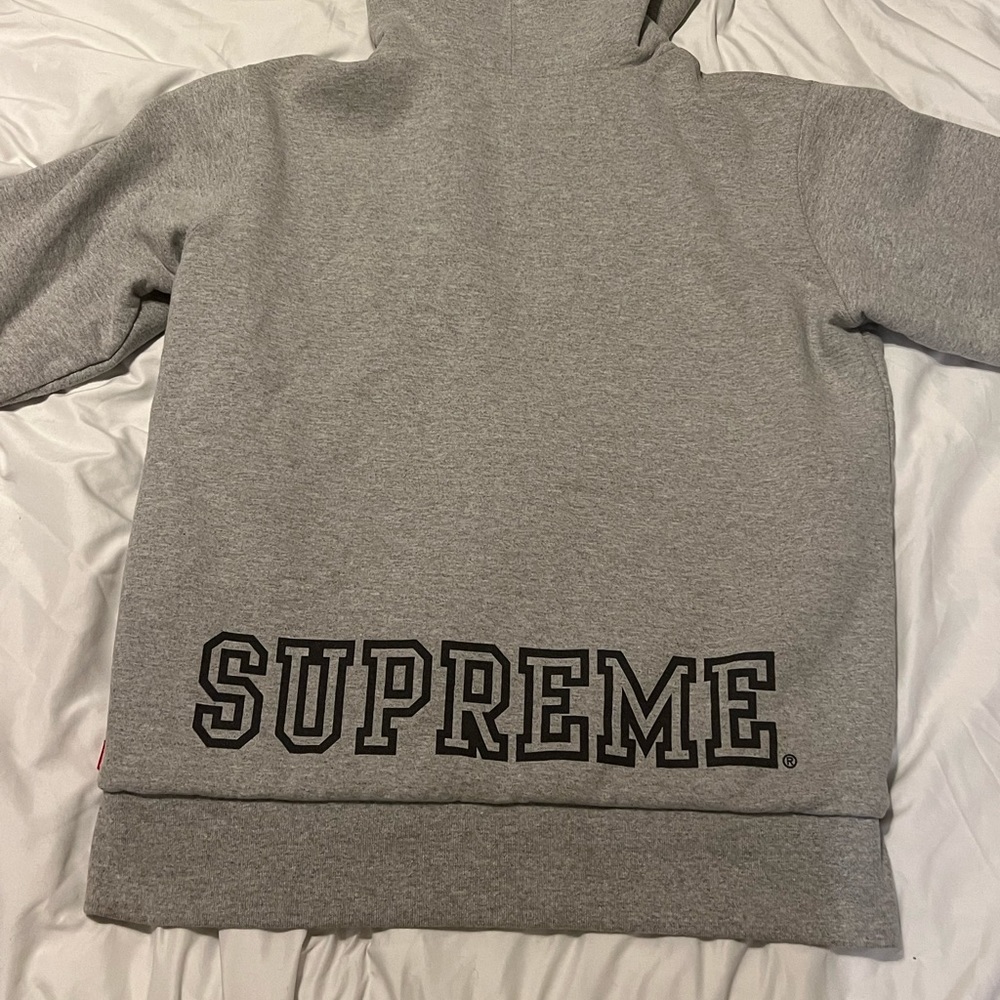Mens grey Supreme zip up
